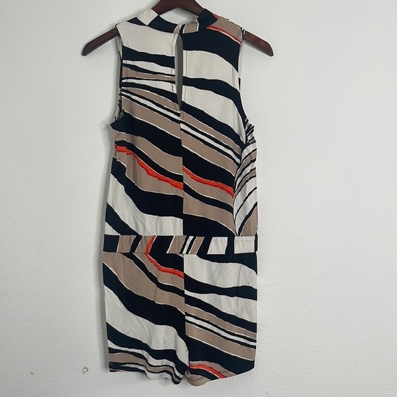 Trina Turk size Small Giselle Abstract Zebra Romper - Picture 5 of 7